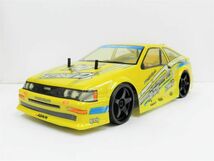 ☆ターボ機能付き☆ 2.4GHz 1/10 ドリフトラジコンカー トヨタ 86レビン タイプ 黄 【塗装済み完成品・フルセット】_画像1