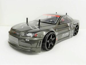 * turbo with function * 2.4GHz 1/10 drift radio controlled car Nissan R32 GTR type gunmetal [ has painted final product * full set ]