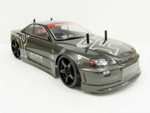 ☆ターボ機能付き☆ 2.4GHz 1/10 ドリフトラジコンカー ニッサン R32 GTR タイプ ガンメタ【塗装済み完成品・フルセット】_画像8