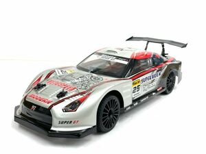 * highest speed 30km/h*2.4GHz 1/14 drift radio-controller R35 GTR type silver [ has painted final product full set ]