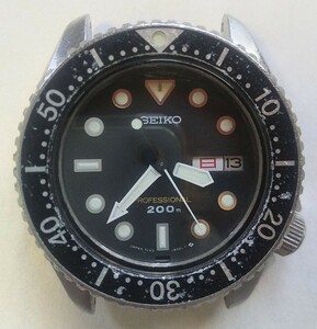 セイコー ダイバー 稼働品 7c43-6010 クォーツ 欠品有り ダイバーズ プロフェッショナル 黒文字盤 腕時計 SEIKO スキューバ 時計