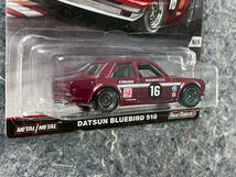 Hot Wheels 2016 Car Culture Track Day Datsun Bluebird 510 ホットウィール トラックデイ ダットサン ブルーバード 北米流通版 USカード_画像3