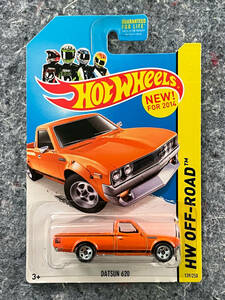 2014 Hot Wheels Datsun 620 ホットウィール 日産 ニッサン ダットサン オレンジ JDM USDM USカード