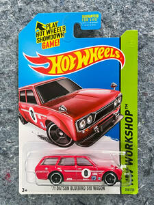 Hot Wheels 2014 '71 DATSUN BLUEBIRD 510 WAGON ホットウィール 日産 ニッサン ダットサン ブルーバード ワゴン JDM USDM