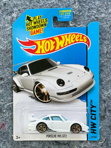 Hot Wheels 2014 Porsche 993 GT2 ホットウィール ポルシェ 白 ホワイト