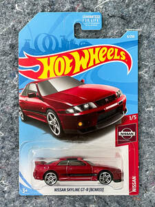 Hot Wheels 2018 Nissan Skyline GT-R R33 ホットウィール 日産 ニッサン スカイライン バーガンディ USカード