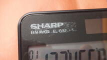 中古動作品　SHARP 学校用電卓 12桁 EL-G37 エルシーメイト_画像2