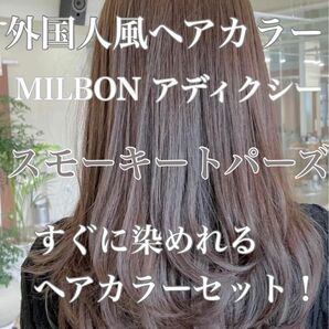 アディクシー　ヘアカラー　外国人風カラー　おしゃれ染め　　ミルクティーベージュ