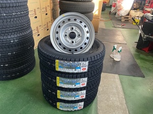 ダンロップSV01 145/80R12 80/78N新品スズキ純正スチールホイール４本セットダンロップ送料込即決29800円2023年製造