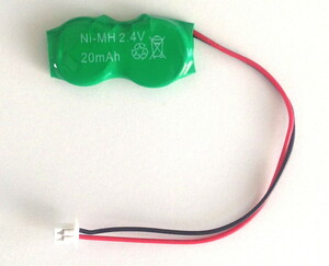 ■ 内蔵用二次電池 2.4V 20mAh NiMH 【CMOS バックアップ】送料63円～