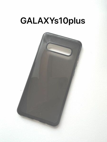 GALAXYs10plusブラック黒クリアシンプルギャラクシーケース新品送料込み