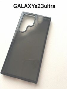 GALAXYs23ultraブラッククリアシンプル無地ギャラクシーケース新品送料込みウルトラ