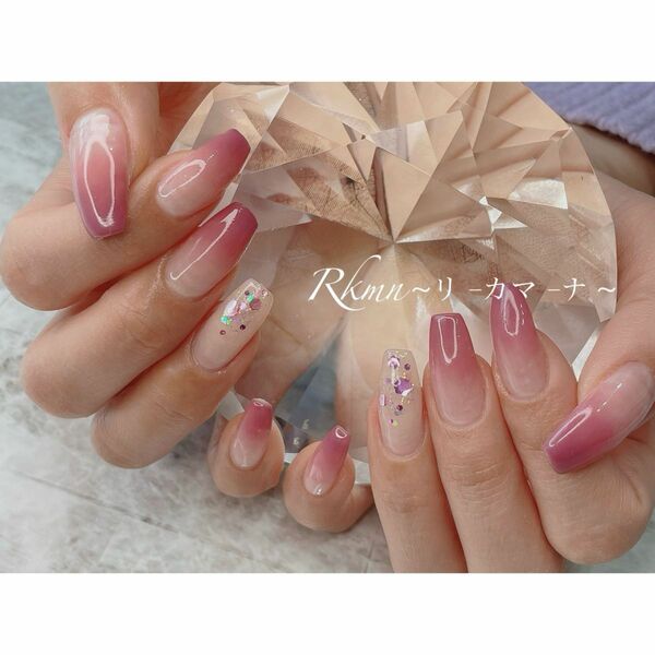 Rkmn~リ-カマ-ナ~nail...No.9 ネイルチップ グラデーション