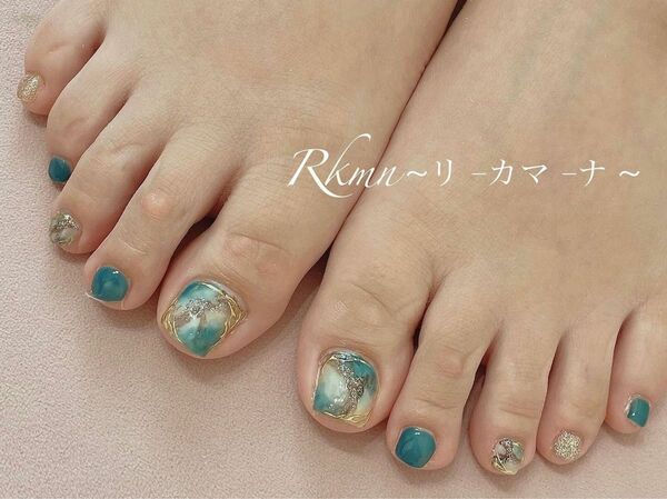 Rkmn~リ-カマ-ナ~nail...No.31 ネイルチップ 大理石ニュアンス