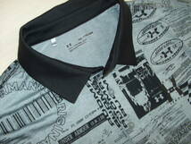 アンダーアーマー　大きいサイズXXL／TTG　25周年半袖ポロシャツ　中古良品　グレー　1364022_画像2