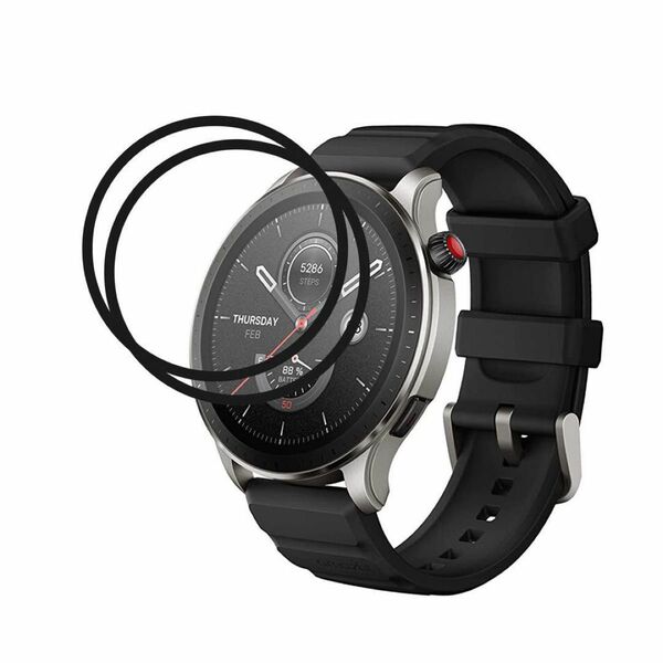 【2枚セット】 For Amazfit GTR 4 フィルム 保護 フィルム