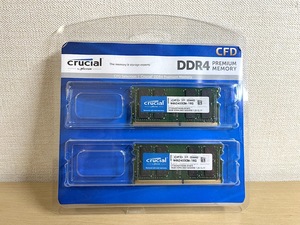 【1円スタート】［中古］Crucial CFD販売 ノートPC用メモリ W4N2400CM-16G PC4-19200 (DDR4-2400) 16GB×2枚［32GB］【送料無料】