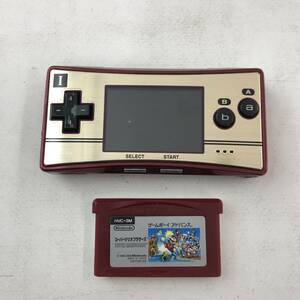 【1円～】Nintendo ニンテンドー ゲームボーイミクロ GAME BOY micro + ソフト（スーパーマリオブラザーズ）【ジャンク品】