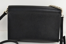 【中古】kate spade new york ケイトスペードニューヨーク wkr00119001 2WAY ショルダーバッグ チェーンストラップ 黒 ブラック_画像2