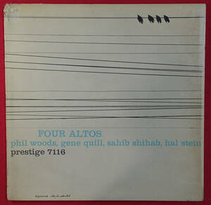 極美盤! US Prestige PRLP 7116 オリジナル FOUR ALTOS / Phil Woods NYC/DG/RVG