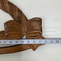 手芸No.1・ハンドメイド 木工手口 バッグハンドル 持ち手 2組＋1個 計5点セット ヴィンテージ アンティーク 昭和 レトロ 手芸 _画像7