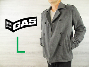GAS* gas < wool . pea coat jacket >*M352c