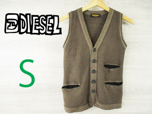 DIESEL Black Gold●ディーゼル イタリア製＜カシミヤ混 ニット ベスト＞M2104c