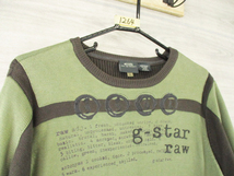 G-STAR RAW●ジースターロウ＜コットン 丸首 ニット＞●M1264c_画像4