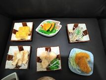 ☆食品サンプル　実物大　付きだし 小鉢 いろいろまとめて ④　卵焼き・ヒレカツ・酢の物等☆_画像2