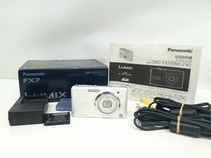 P220-N37-298 Panasonic パナソニック LUMIX FX7 DMC-FX77 コンパクト デジタルカメラ 通電確認済 箱あり 現状品③