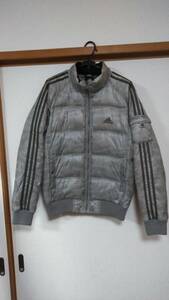 【中古美品・送料無料】アディダスAdidasダウンジャケットブルゾン迷彩柄O