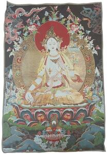 Art hand Auction Амитабха Татхагата тибетская шелковая вышивка буддийская живопись тибетская тханка буддийская художественная живопись, 60*90 см, произведение искусства, рисование, другие