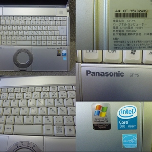 Windows XP,Vista 選択可 14.1” Panasonic Let's note CF-Y5 CF-Y5KW2AXS ★ CoreSolo U1300 1.06GHz/メモリ512MB/60GB/DVD/リカバリ/2205の画像2