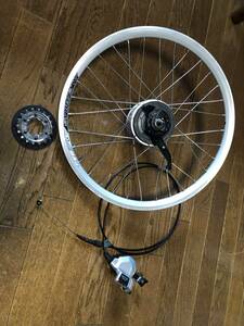  シマノ SHIMNANO ALFINE SG-S700 内装11s リアハブ36h DISCシルバー 20inch　ミニベロ　ホイルALEXRIMS DA16