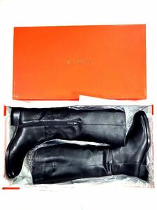 *reme*REMME long boots size39/24.5cm/ leather / leather /12184/21-093-913-0045-3-0/NAPA NEGRO/ low heel / Bay cruise / black 