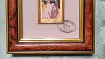 ロートレック ムーランルージュのラ・グリュ 23kt 金彩 額絵 （額16.5×14.7㎝ラ・グリュ6×4㎝）レア_画像3