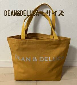  new goods DEAN&DELUCA Dean & Dell -ka tote bag yellow L size Dean and Dell -ka yellow color 