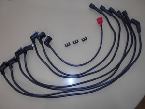 L20 L24 L26 L28 plug cord L type 6 cylinder for high power resistance code 7 pcs set made in Japan SEIWA old car parts 