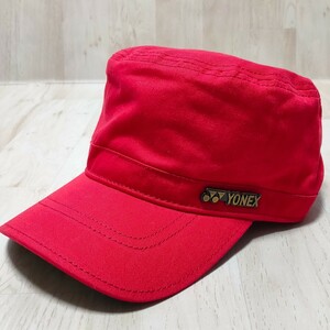 未使用タグ付き YONEX ヨネックス ゴルフ ワークキャップ フリーサイズ レッド キャップ 帽子