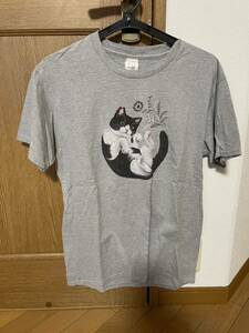 希少！フェリシモ猫部　黒猫　激かわプリントTシャツ