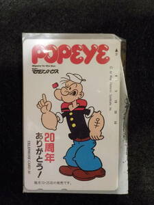 * unused * magazine house *POPEYE( Popeye )*20 anniversary thank you!* telephone card *