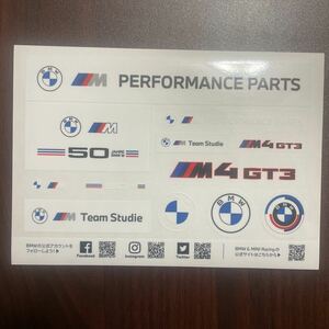 supergt スーパーGT BMW TEAM Studie ステッカー ２枚 Mパフォーマンス チームスタディ 非売品 ノベルティ