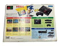 お01-016aY//【現状品】メガドライブプラスワン 本体 ソニックザヘッジホッグ ジャンク SEGA_画像2