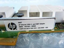 1PKH // HP Ethernet 10Gb 2-port 530T Adapter / 657128-001 656594-001 HSTNS-BN98 / 80mmブラケット // HP ProLiant DL120 Gen9 取外_画像7