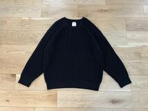 20AW visvim AMPLUS CREW L/S (W/L) 4 BLACK ニット 美品_画像1