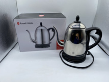 1984-01★♪通電確認済♪2020年製 Russell Hobbs ラッセルホブス 電気ケトル カフェケトル 1.0L 7410JP ★_画像1