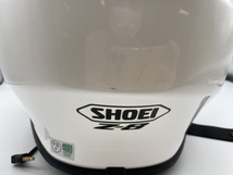 1980-01★♪美品♪ SHOEI Z-8 バイク用ヘルメット ルミナスホワイト Sサイズ インカム付き ※PSCマークあり★_画像6