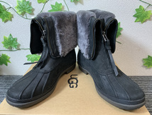 2232-01★極美品★UGG/アグ W ARQUETTE ボアブーツ◇ウォータープルーフ◇レディース25センチ/US8◇ブラック レディースブーツ★_画像7