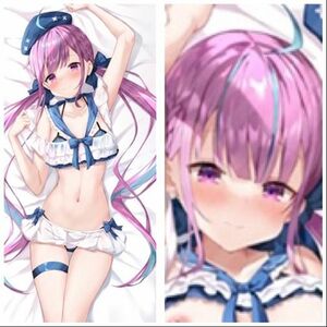 ホロライブ 湊 あくあ 抱き枕カバー Frost moon しも aqaちゃんセーラー 水着 半脱ぎ VTuber 美少女 美品