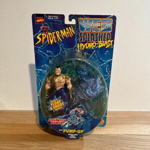 MARVEL/ SPIDER-MAN WEB SPLASHER HYDRO-BLAST [AQUA TECH NAMOR] figure ma- bell comics American Comics TOYBIZ toy biz